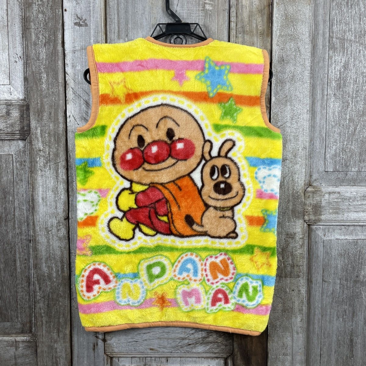 Cartoon Network × Japanese Brand × Vintage Vintage Anpan Man Fleece Zipper Vests Size US M / EU 48-50 / 2 - 2 Thumbnail