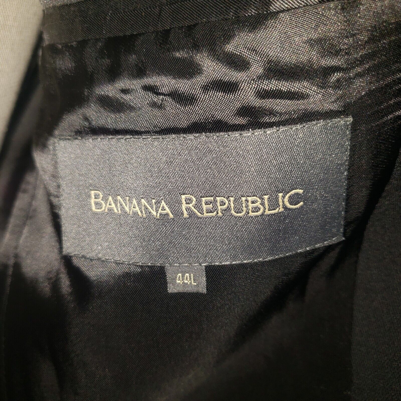 Banana Republic BANANA REPUBLIC Italian blazer Jacket Men's Size 44 L Black Size 44L - 4 Thumbnail