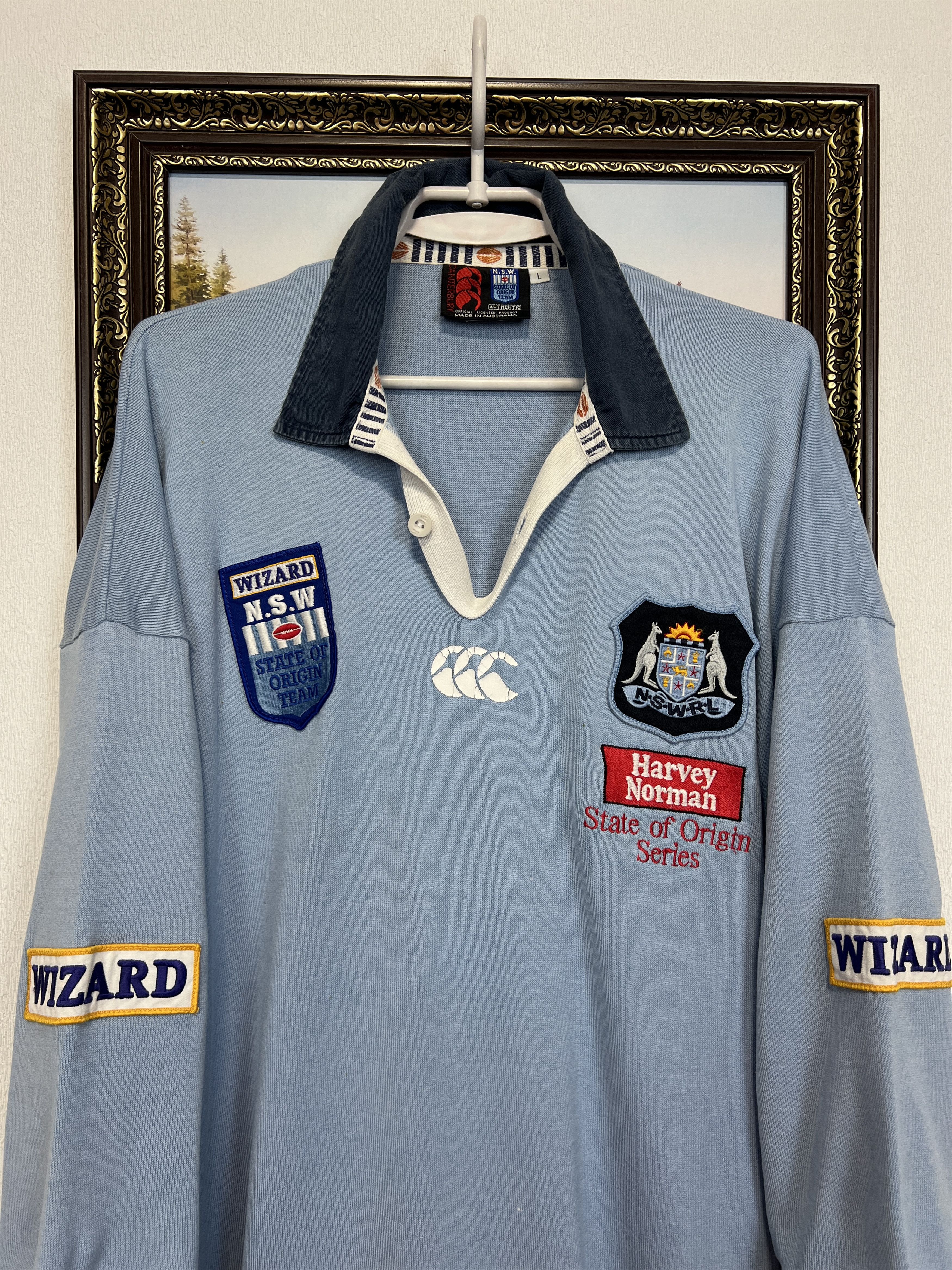 Vintage New South Wales Blues State of Origin Rugby Jersey Shirt Size US L / EU 52-54 / 3 - 2 Thumbnail