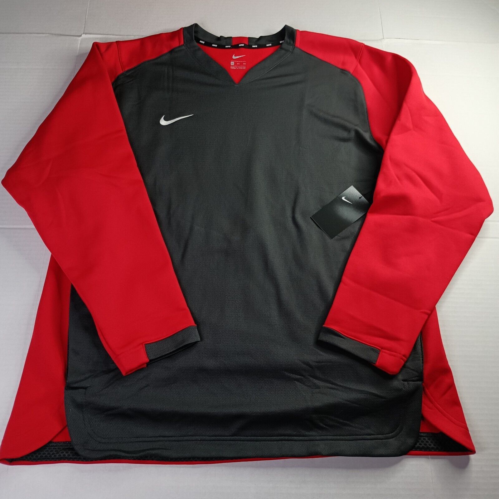Nike Nike Baseball BP Anthracite Crew Pullover Men's 2XL Red Gray Size US XXL / EU 58 / 5 - 1 Thumbnail