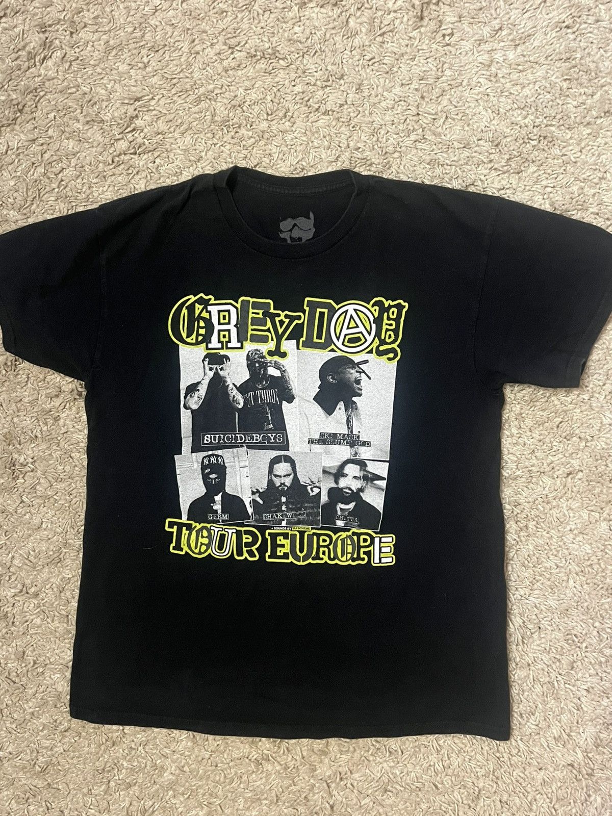 Fuck The Population × G59 Records Grey Day Suicideboys G59 Tour Europe 2023 Tee rare Size US L / EU 52-54 / 3 - 1 Thumbnail