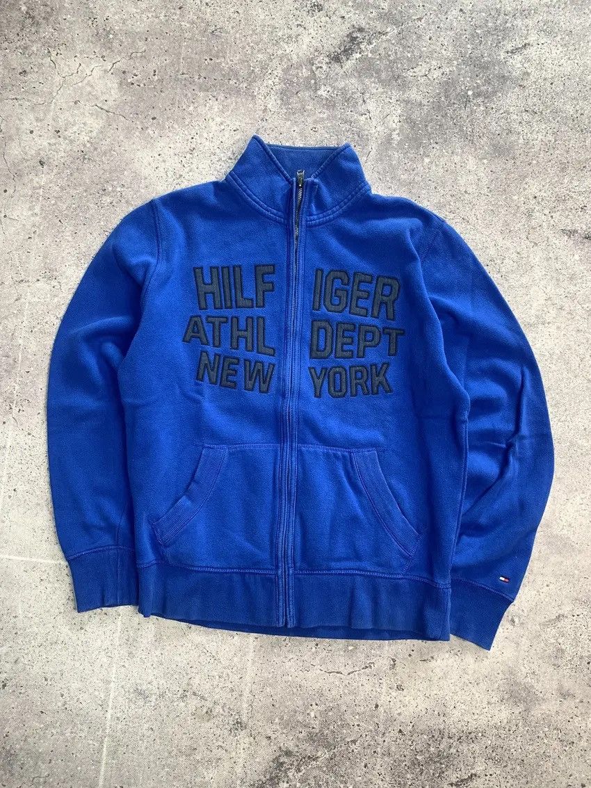 Tommy Hilfiger × Vintage Vintage Zip Hoodie Tommy Hilfiger faded Y2K sk8 style Size US M / EU 48-50 / 2 - 2 Thumbnail