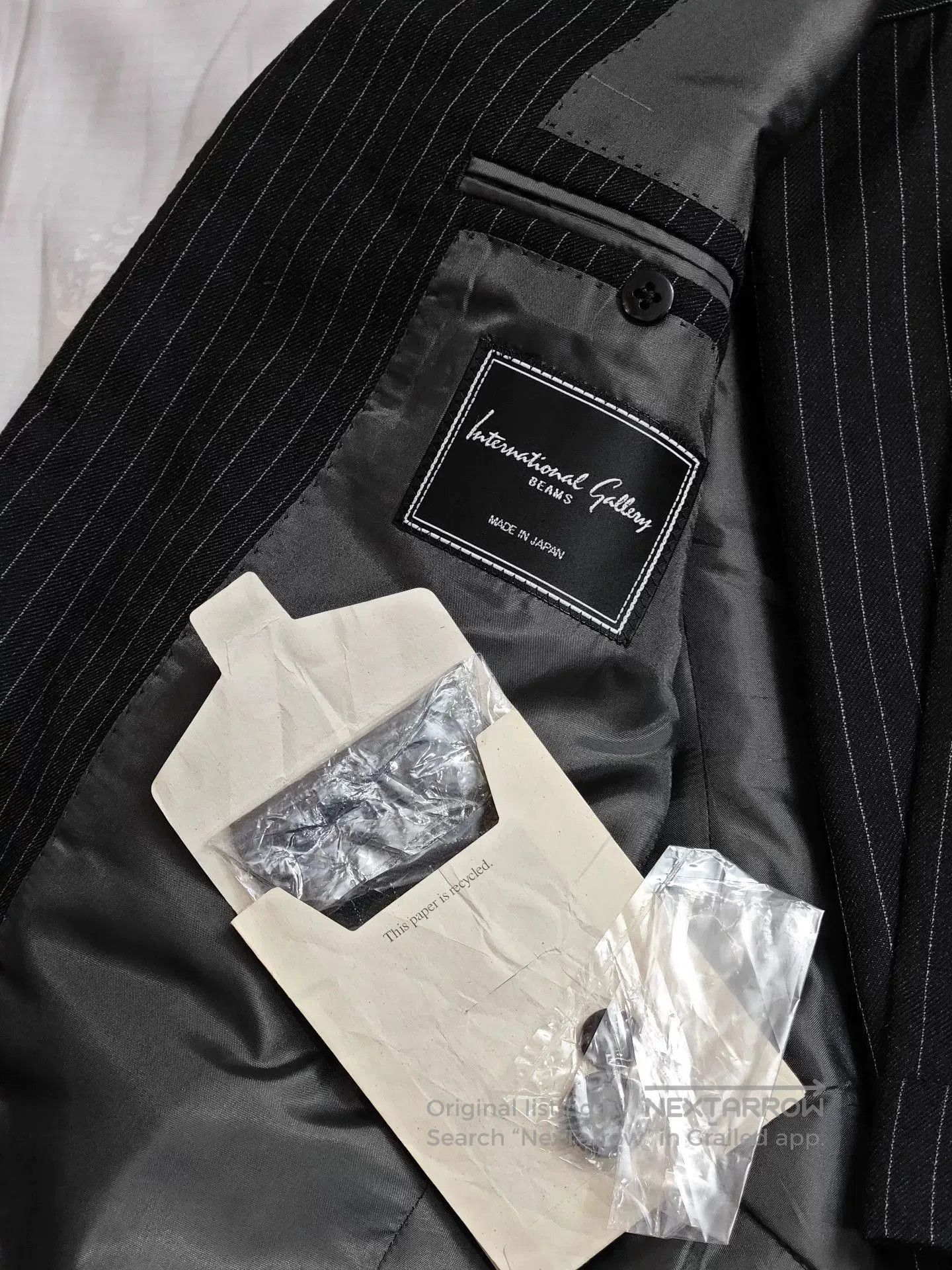 Ring Jacket Japanese Wool and Linen Suit Set. Size US S / EU 44-46 / 1 - 6 Thumbnail