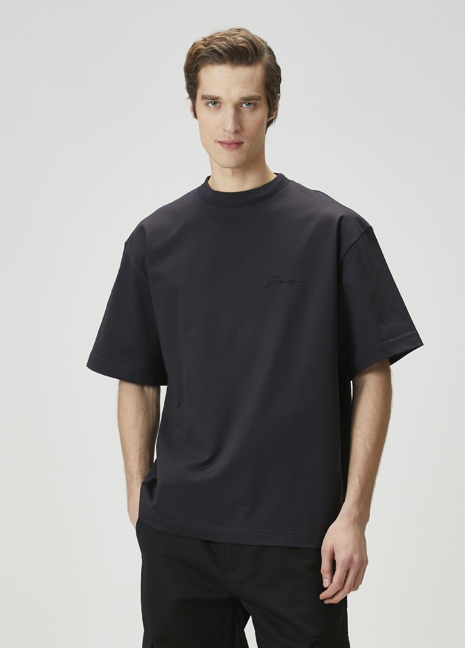Jacquemus JACQUEMUS Haltères navy blue relaxed barbell t-shirt Large Size US L / EU 52-54 / 3 - 2 Thumbnail