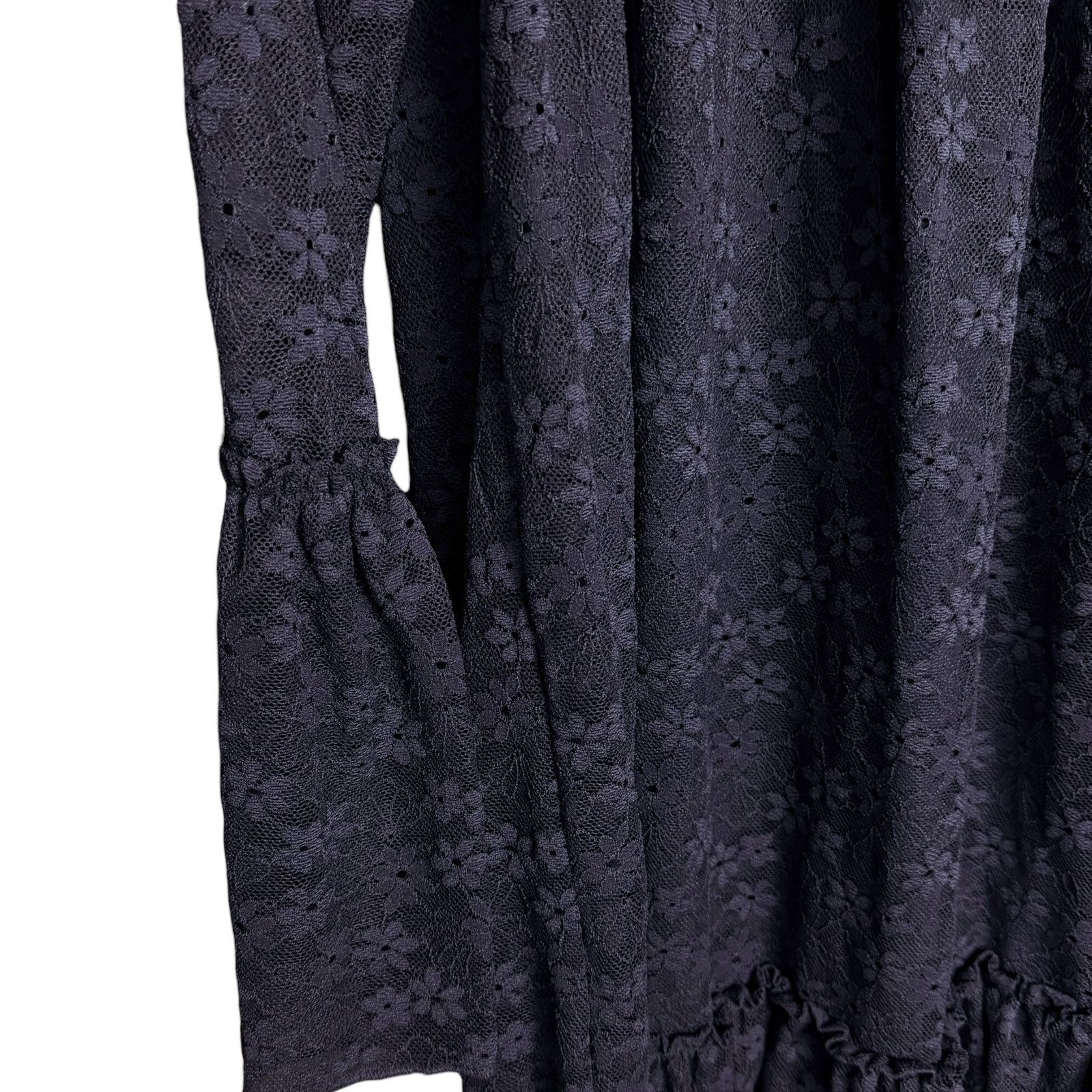 Michael Kors Michael Kors Floral Lace Blue Ruffle Dress NWT $125 Retail Size M / US 6-8 / IT 42-44 - 3 Thumbnail