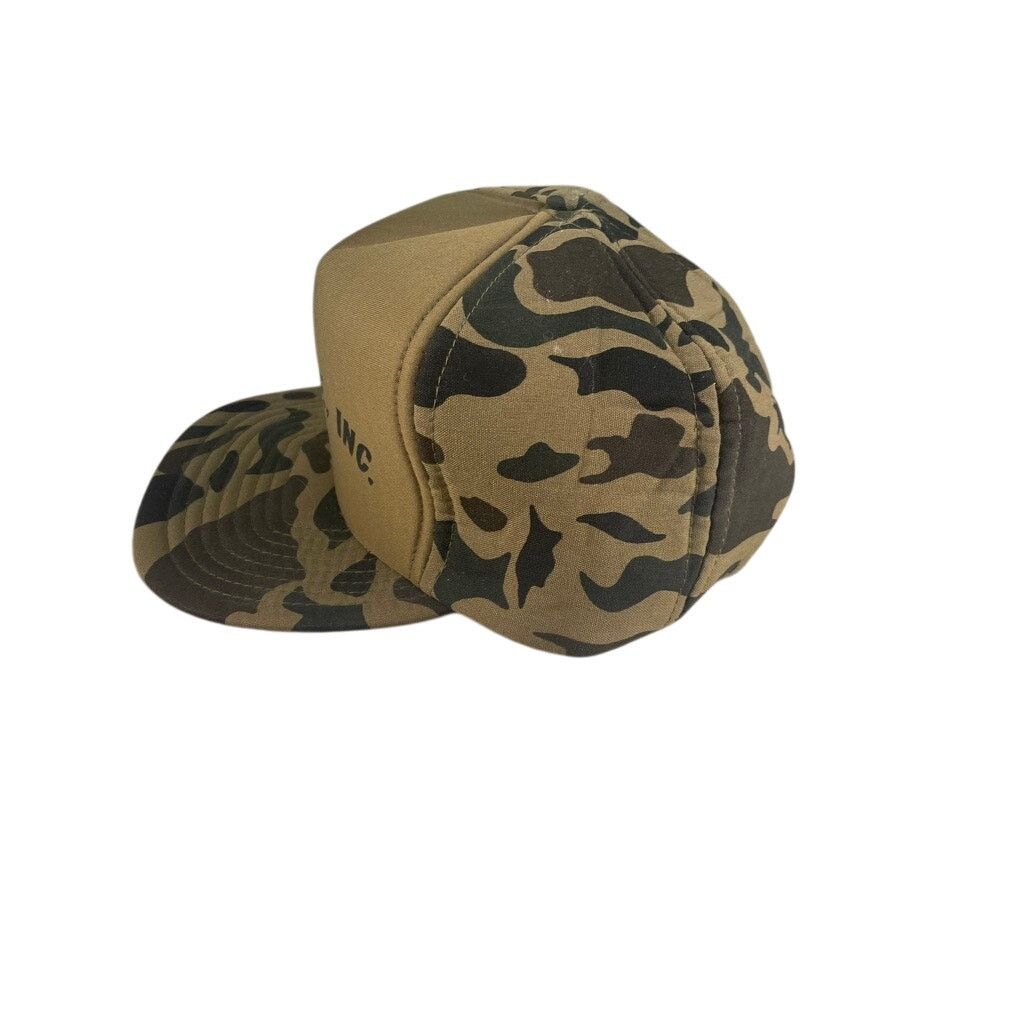 Vintage Vintage Blue Flame Camo Snapback Hat Classic Trucker Cap Size ONE SIZE - 8 Thumbnail