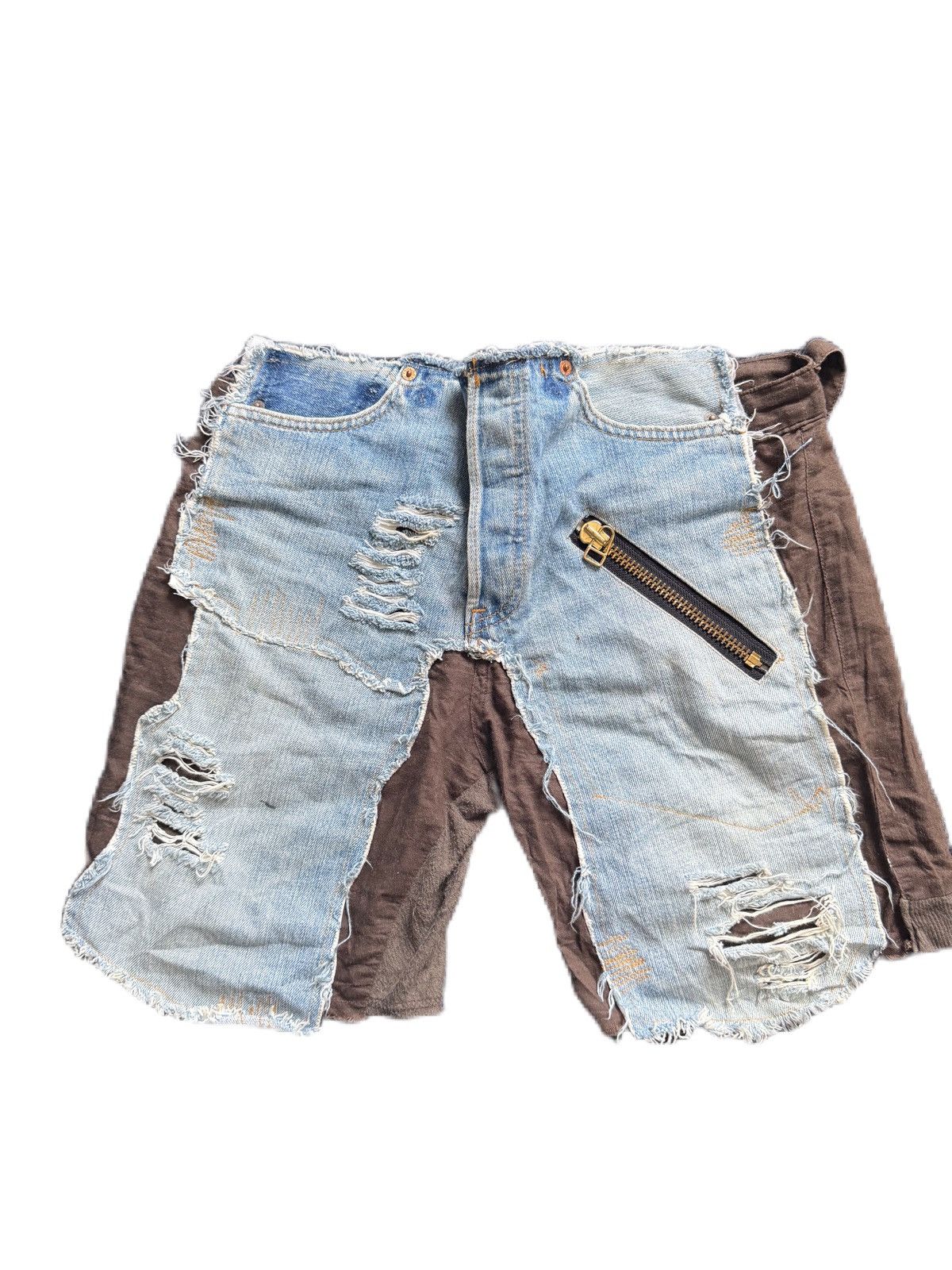 Seditionaries JAPAN BRAND JUNGLE CAT X LEVIS REWORKED BONDAGE SHORT PANTS Size US 32 / EU 48 - 1 Thumbnail