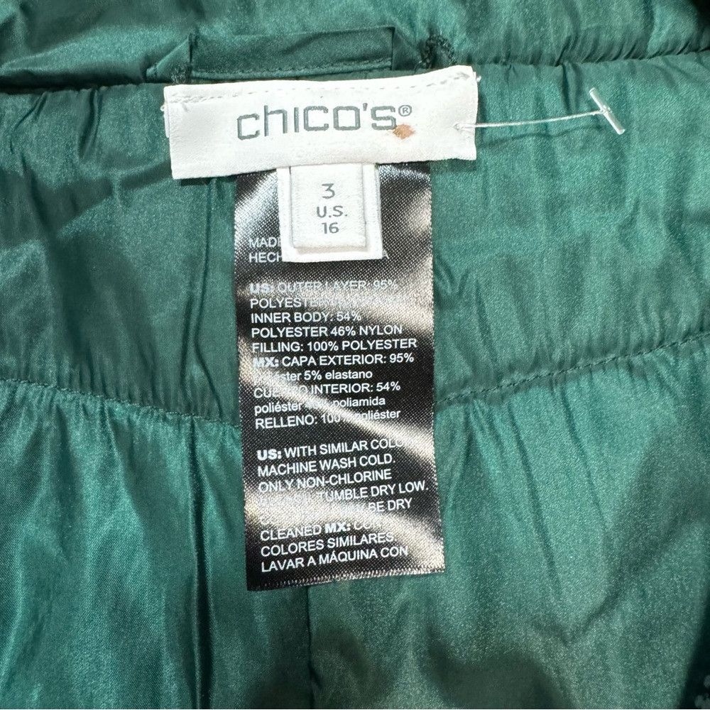 Chicos New Chico's Velour Reversible Green Vest Size 3 US 16 Size XXL / US 16-18 / IT 52-54 - 8 Thumbnail