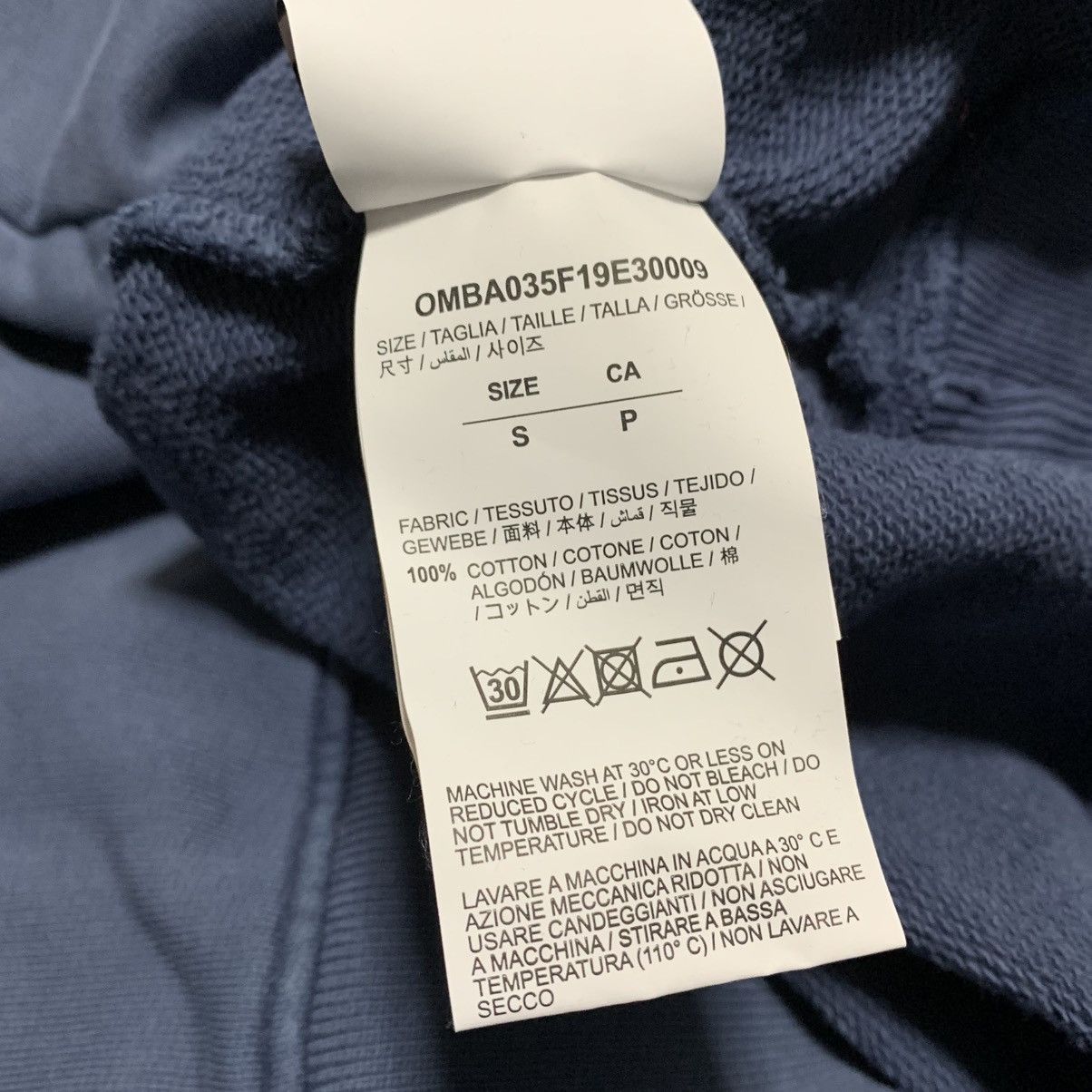 Off-White Off White Small Hardcore Caravaggio Indio Blue Sweater Size US S / EU 44-46 / 1 - 10 Thumbnail
