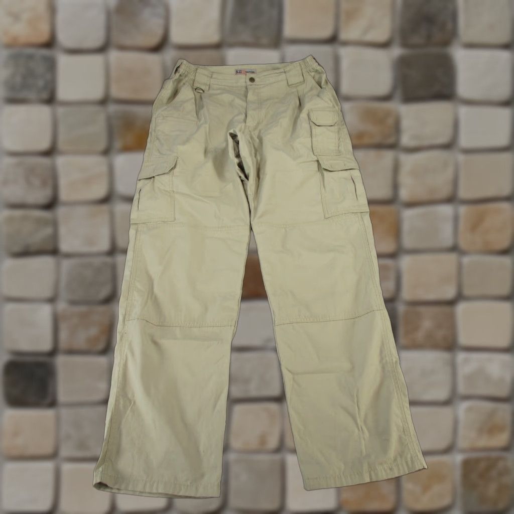 Vintage 5.11 Tactical Cargo Pants Mens 36 Beige Ripstop Military Regular Fit 36X33 Size US 36 / EU 52 - 1 Thumbnail