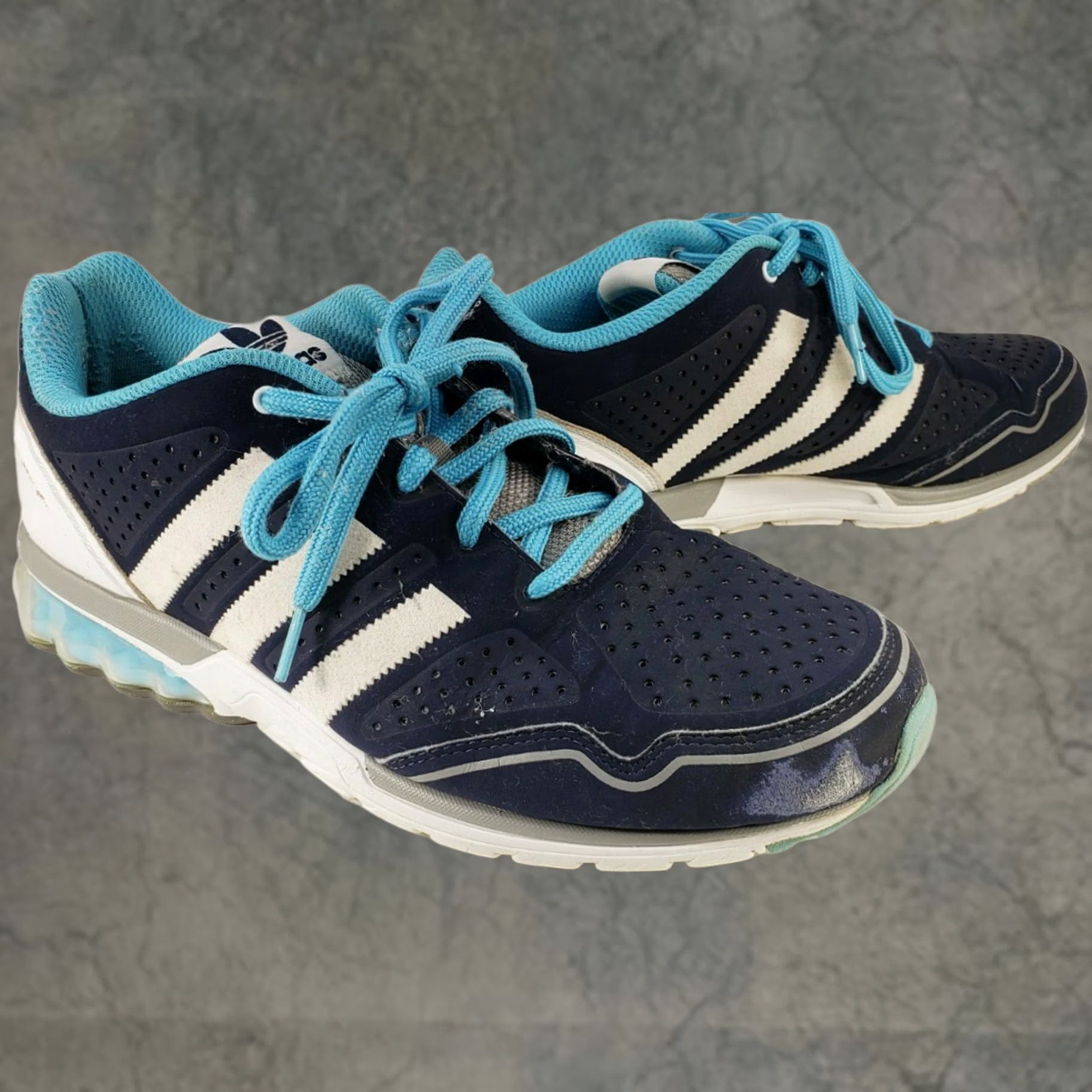 Adidas Adidas Mega SoftCell Sneaker Men's 11.5M Blue White Turquoise G46644 Size US 12 / EU 45 - 1 Thumbnail