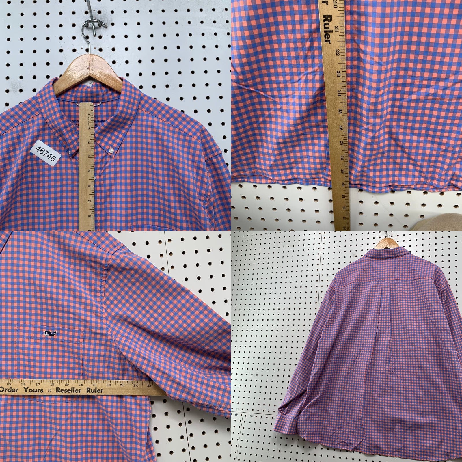 Vineyard Vines Vineyard Vines Performance Button Shirt Mens 2XL Pink Blue On The Go Gingham Shirt 2XL Pink Boys Mens 2XL Pink Blue On The Go Gingham Size US XXL / EU 58 / 5 - 8 Thumbnail