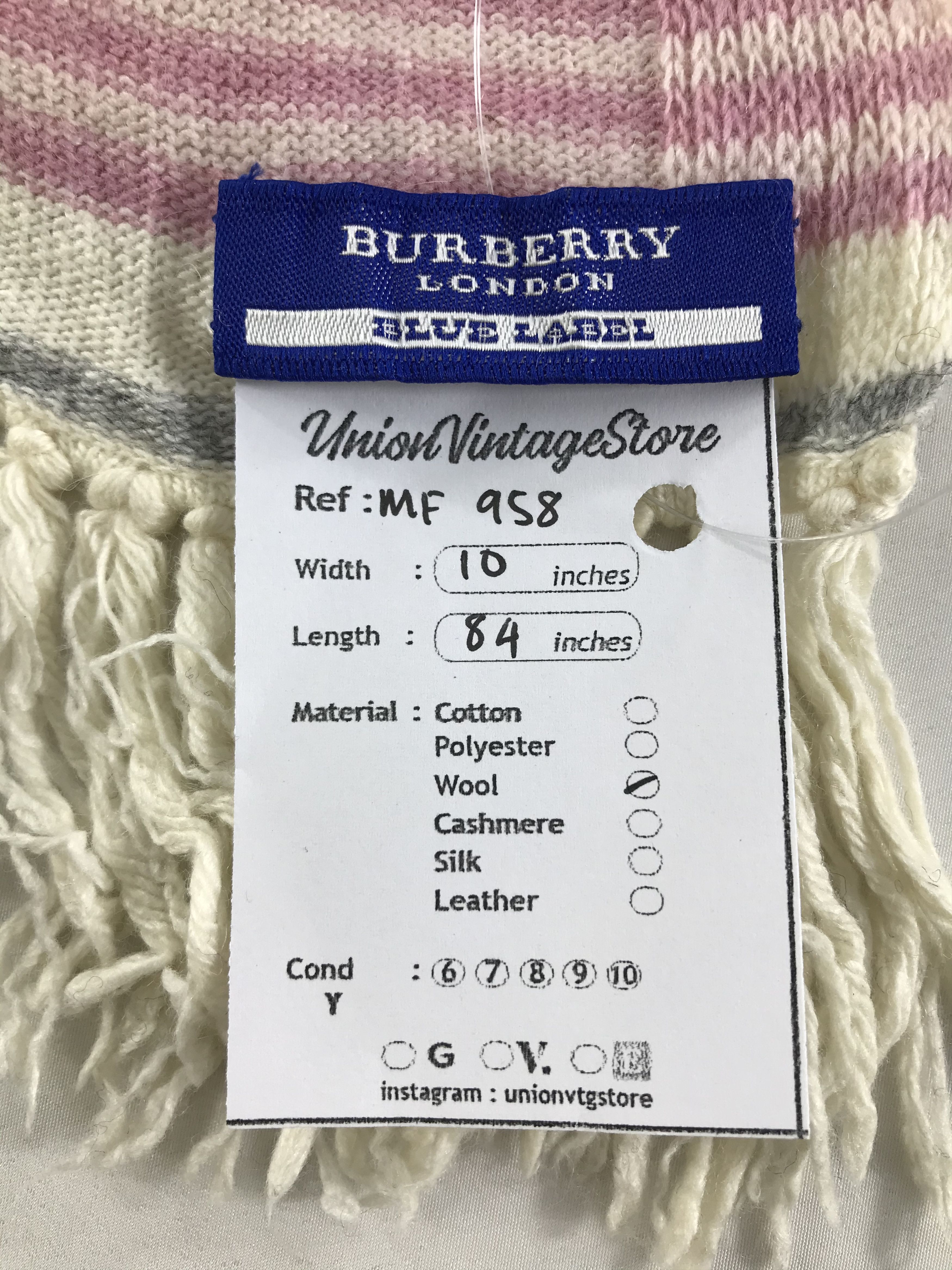 Burberry Vintage Burberry Scarf/Muffler/Neckwear MF958 Size ONE SIZE - 5 Thumbnail