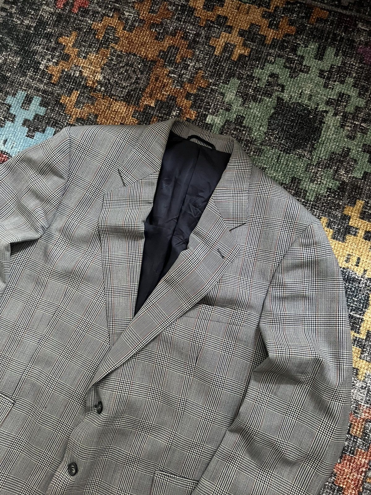 Burberry × Vintage ‼️VINTAGE BURBERRY 100%WOOL/VISCOSE ARCHIVAL BLAZER‼️ Size 46R - 2 Thumbnail