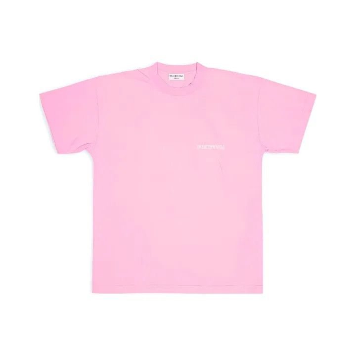 Balenciaga Balenciaga Pink Logo T-Shirt for Women 0079 Size M / US 6-8 / IT 42-44 - 1 Thumbnail