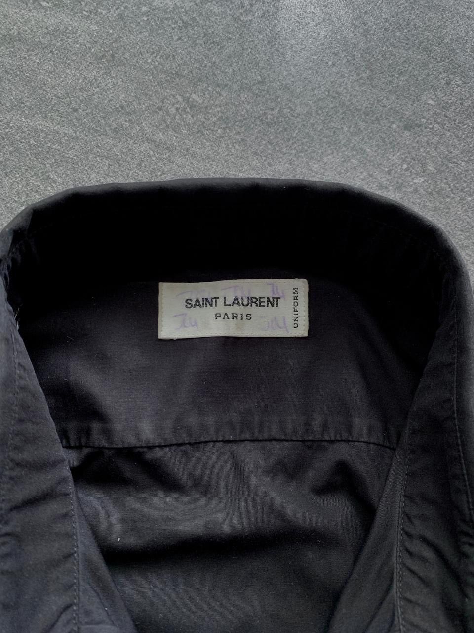 Saint Laurent Paris FREE TAX! Black Formal Shirt Size US M / EU 48-50 / 2 - 5 Thumbnail