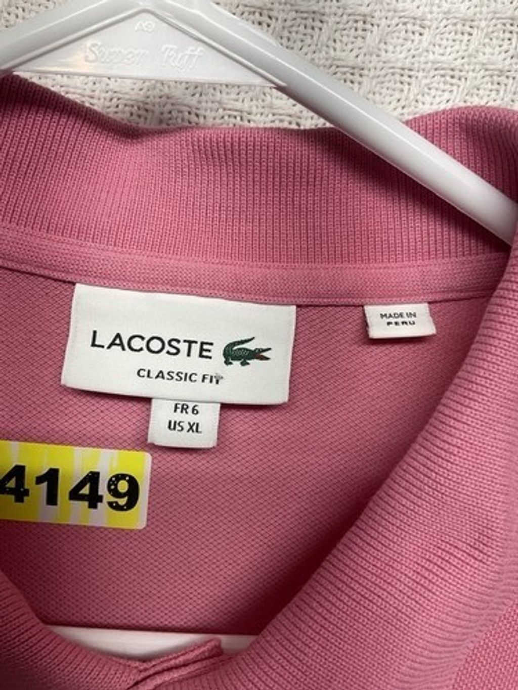 Lacoste New without tags Lacoste Classic Fit Pink Polo Shirt Men XL Size US XL / EU 56 / 4 - 2 Thumbnail