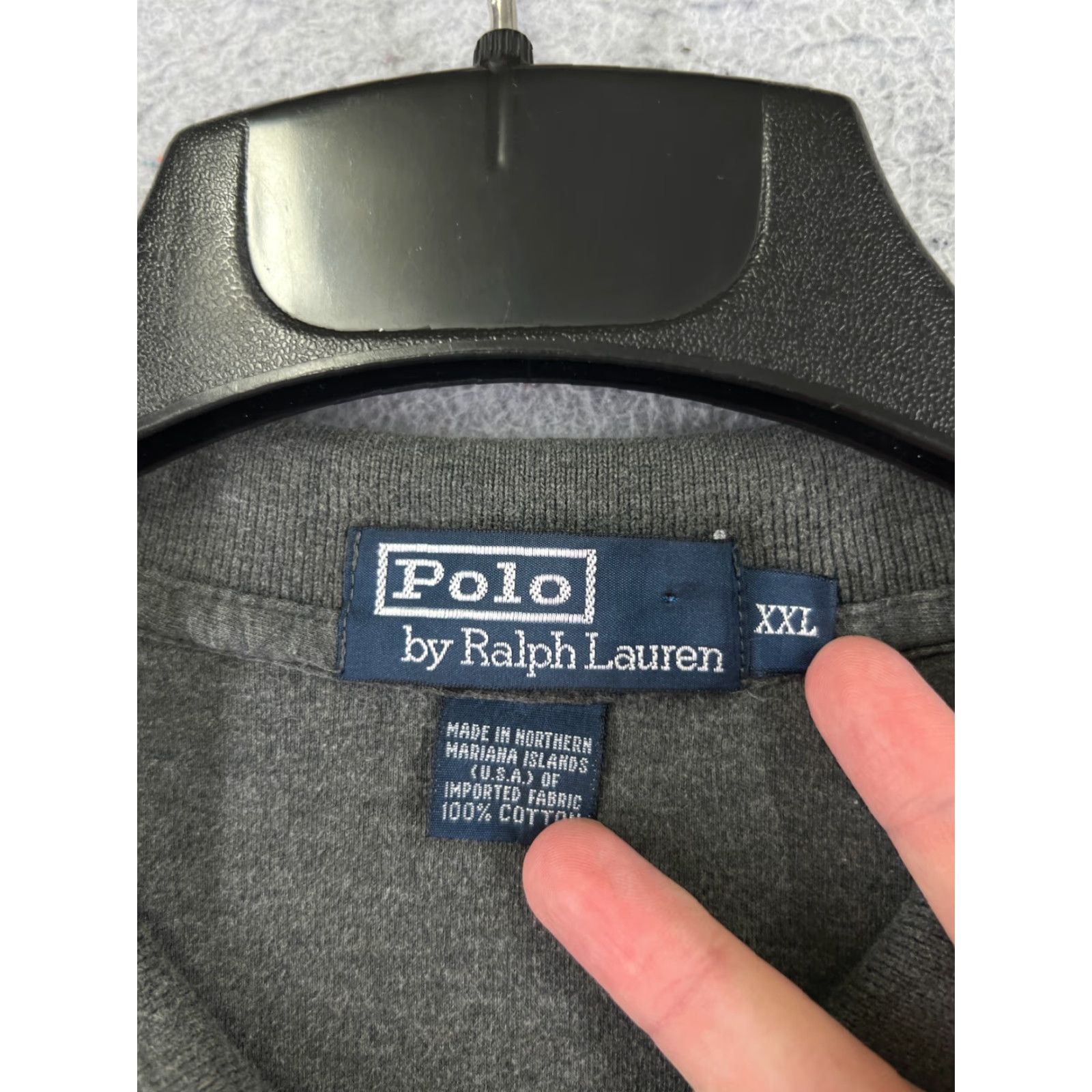 Ralph Lauren VINTAGE Ralph Lauren Polo Shirt Men 2XL Gray 100% Cotton Knit Polo Shirt Size US XXL / EU 58 / 5 - 7 Thumbnail