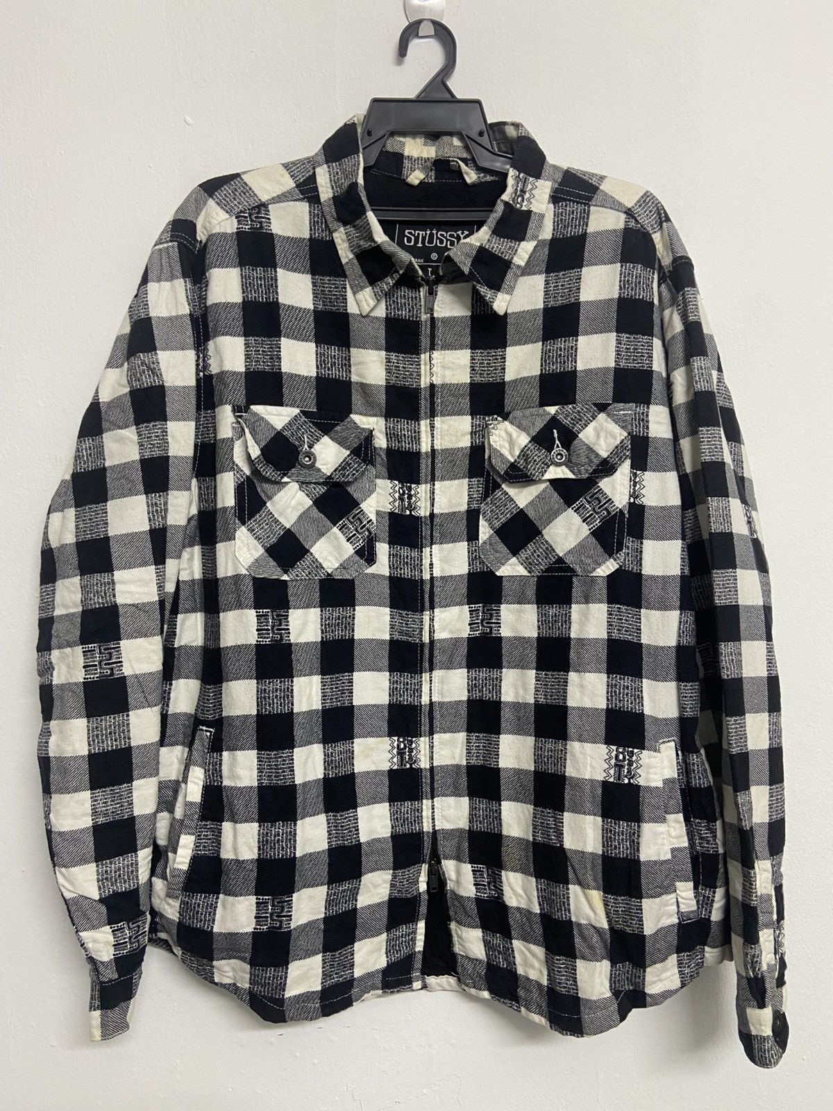 Stussy Stussy Workgear Plaid Shirt Jacket Size US L / EU 52-54 / 3 - 1 Thumbnail
