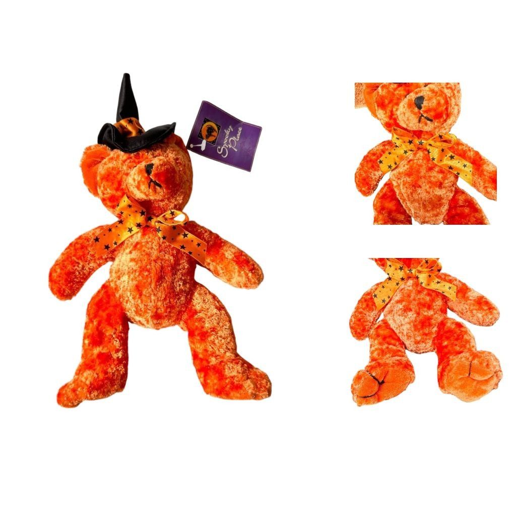 Vintage VTG 1988 Crista Collections Halloween Bear Plush NWT Orange Size ONE SIZE - 7 Thumbnail