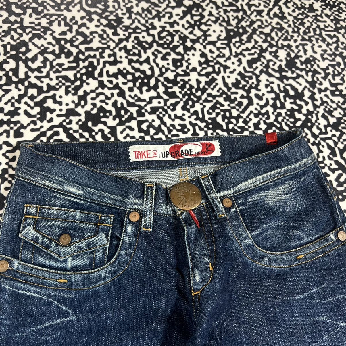 Japanese Brand Vintage Y2K Take Two Japanese Style Wide Retro Jeans Size 28" / US 6 / IT 42 - 4 Thumbnail
