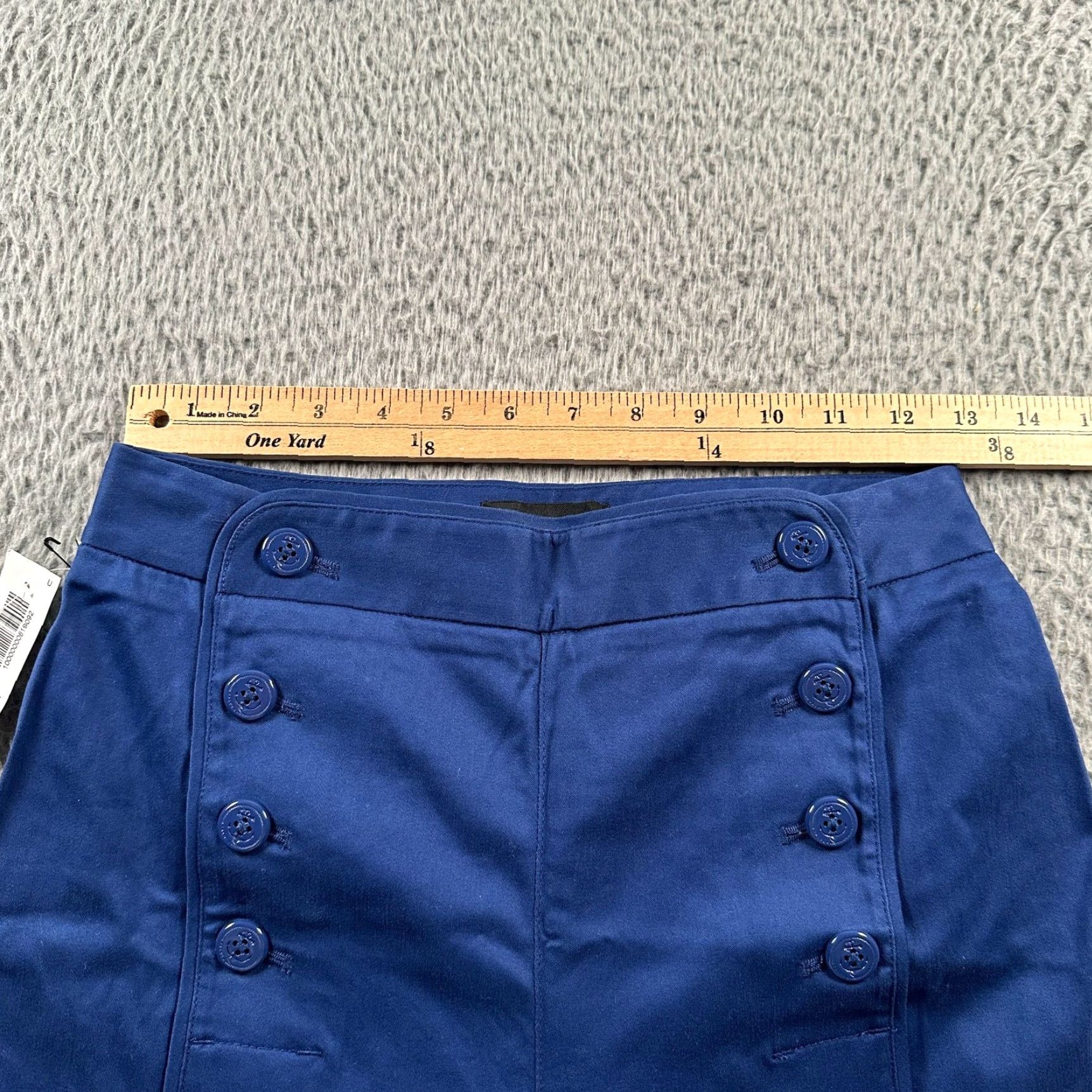 Vintage Talula Worth Pant Womens 2 Wide Leg High Rise Sailor Button Front Blue Depths Size 26" / US 2 / IT 38 - 6 Thumbnail