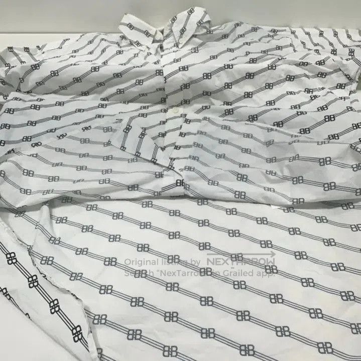 Balenciaga Balenciaga Logo Printed Short Sleeve Shirt. Size US M / EU 48-50 / 2 - 4 Thumbnail