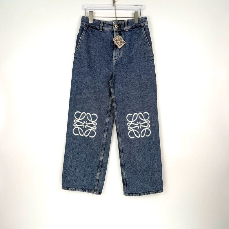 Loewe LOEWE Blue washed knee logo jeans Size 42" / US 20 - 3 Thumbnail