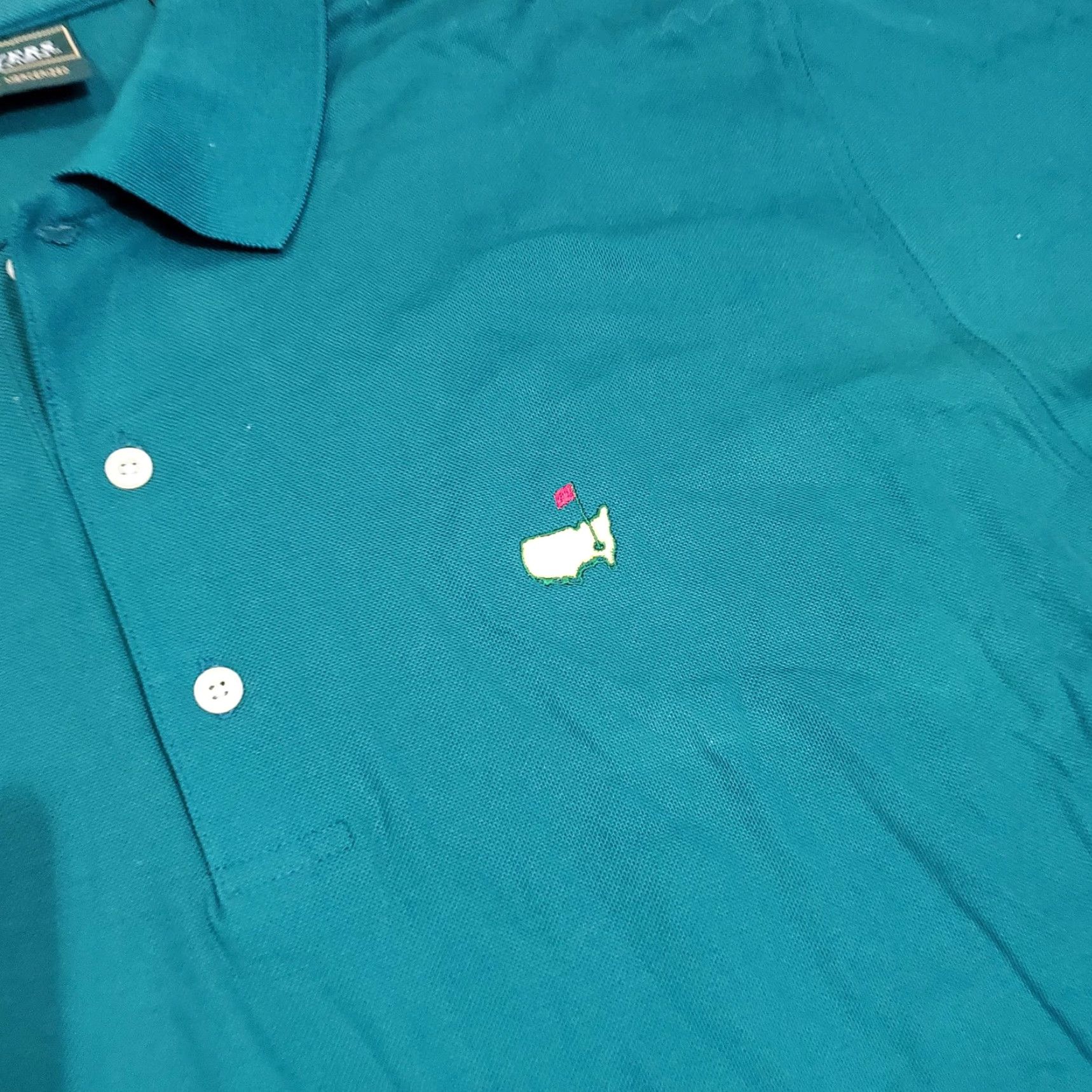 Vintage Masters Collection Polo Shirt Mens L Augusta National Green Embroidered Tee Polo Size US L / EU 52-54 / 3 - 4 Thumbnail