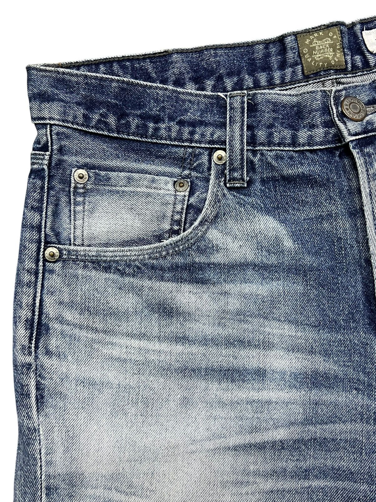 Numbers Vintage Back Number Kaihara Denim Japan - Faded Wash Jeans Size US 33 - 8 Thumbnail