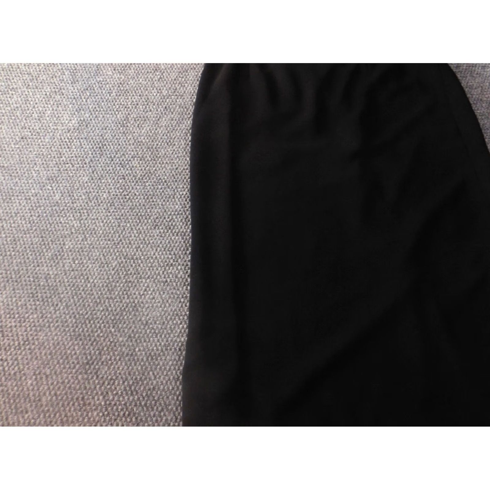 Essentials Jones Wear Skirt Womens 16 Black A-Line Knee Length Zip Knee Length Black Art Vintage: No Size 38" / US 16 / IT 52 - 6 Thumbnail