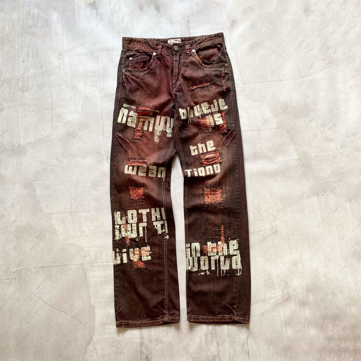 Hysteric Glamour Vintage Japan Washed Faded Jeans If Six Was Nine Kmrii Vibe Size US 33 - 1 Thumbnail