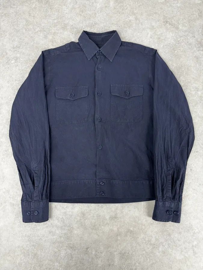 Dries Van Noten Dries Van Noten Navy Tactical Pockets Shirt Size US S / EU 44-46 / 1 - 1 Thumbnail