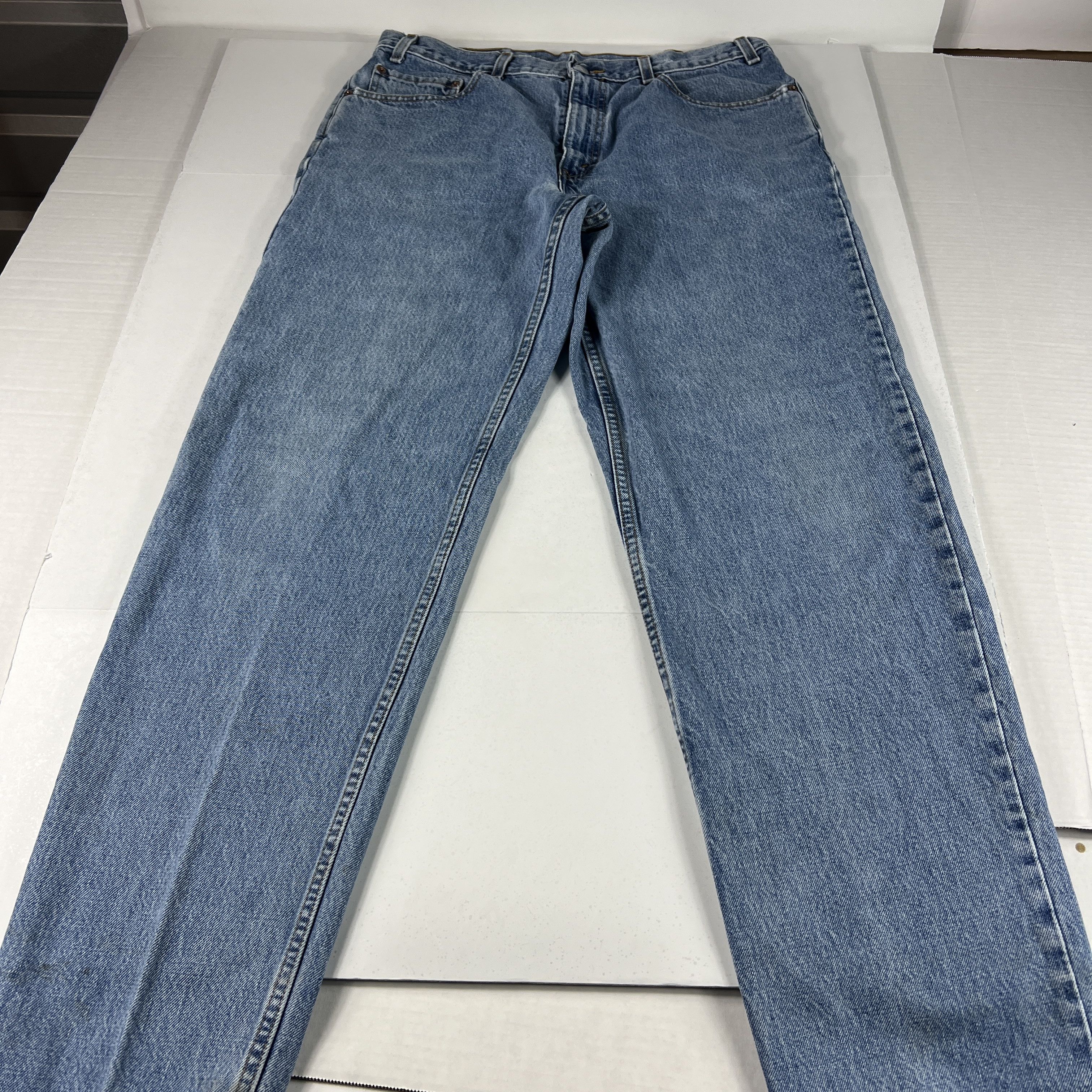 Levi's × Vintage Y2K Levi's Jeans 550 Relaxed Blue Faded Cotton Denim Size US 36 / EU 52 - 1 Thumbnail