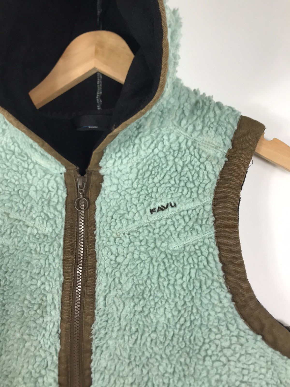 KAVU × Vintage ⚡️Vintage Kavu Hooded Zipper Fleece Vest Jacket Size US S / EU 44-46 / 1 - 6 Thumbnail