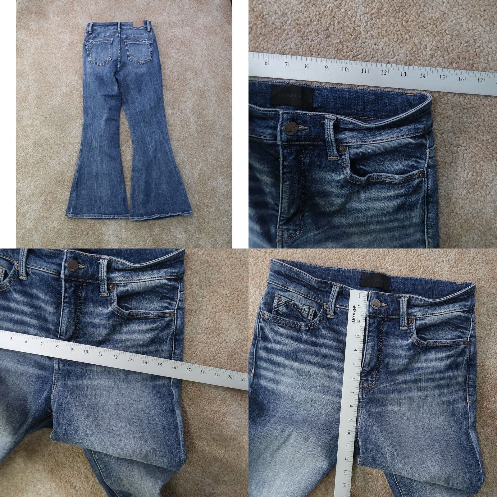 Buckle Black Buckle Black Women's Jeans 26x30 Blue Denim High Rise Slim Bootcut Stretch 5-Pocket N/A Size 26" / US 2 / IT 38 - 8 Thumbnail