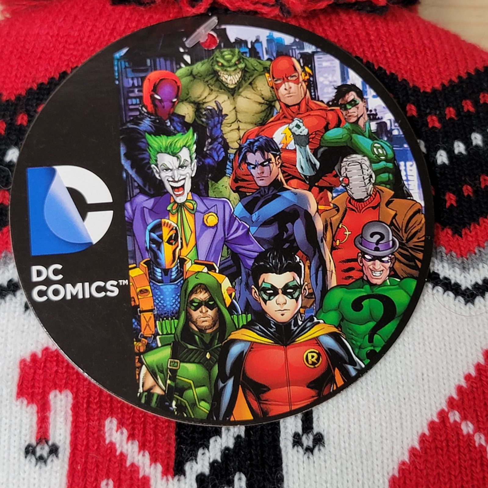 DC Comics DC Comics Harley Quinn Knit Beanie w/ Pom - OS NWT Size ONE SIZE - 8 Thumbnail
