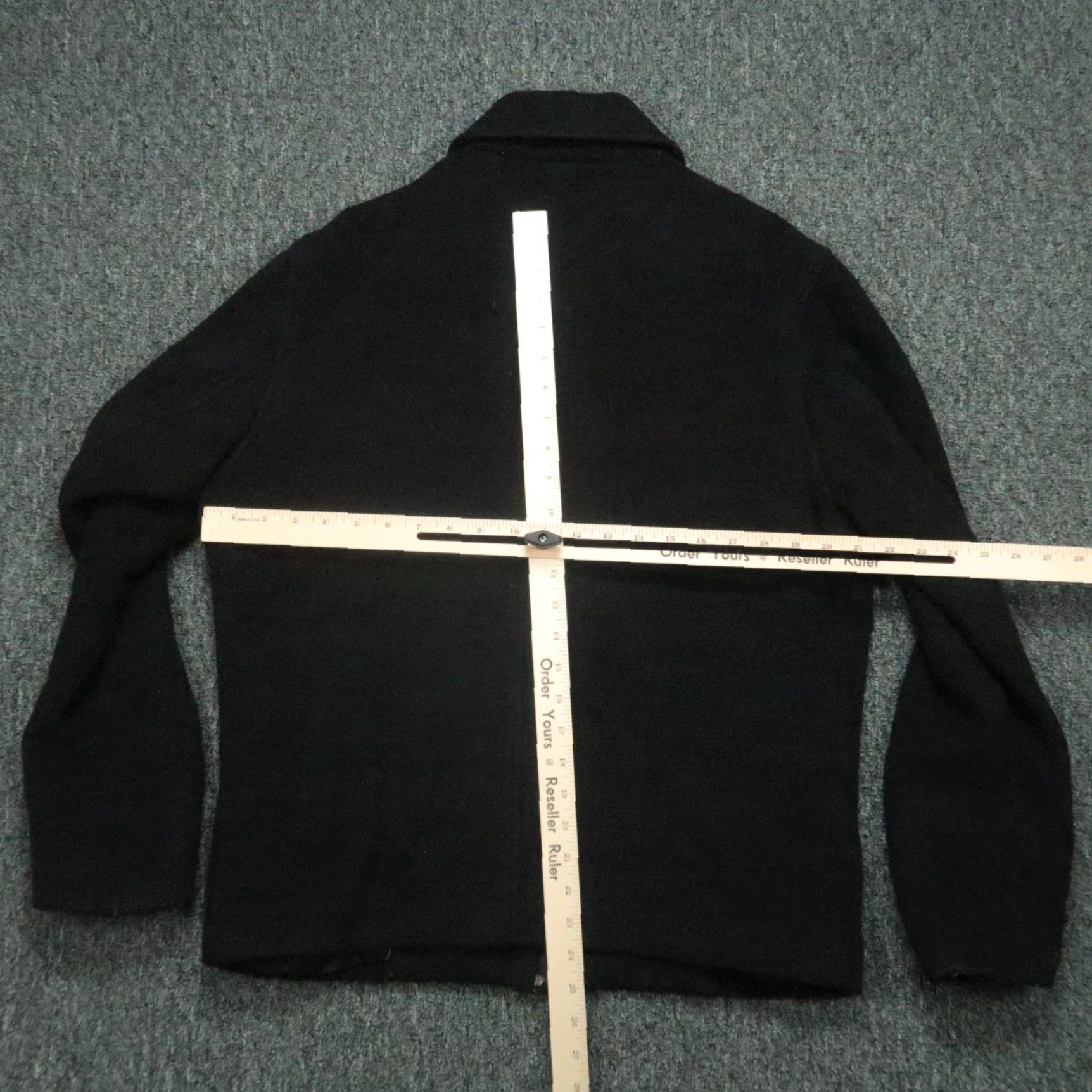 Banana Republic VINTAGE Banana Republic Jacket Mens M Black Wool Cashmere Full Zip Pockets Size US M / EU 48-50 / 2 - 6 Thumbnail