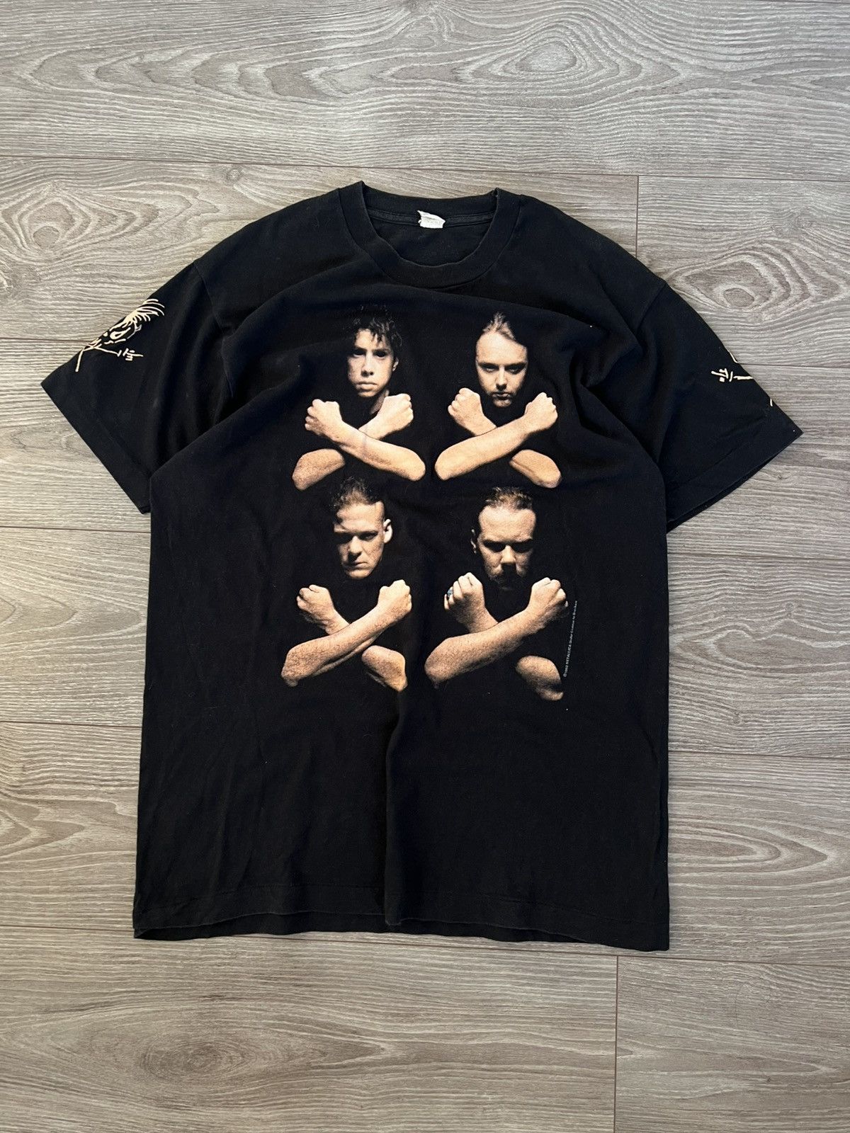 Band Tees ‼️1992 VINTAGE METALLICA Birth School Archival Band T-Shirt‼️ Size US L / EU 52-54 / 3 - 12 Thumbnail