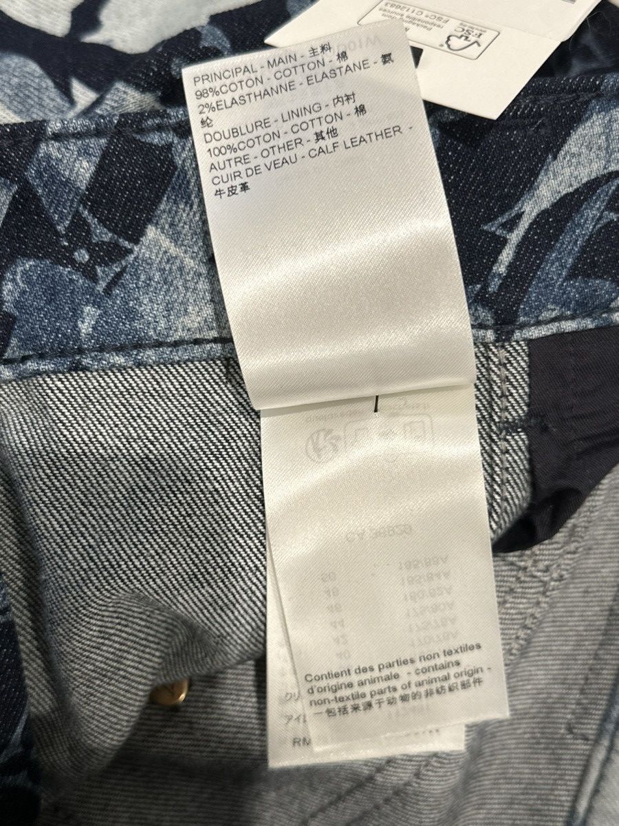 Louis Vuitton Louis Vuitton Monogram Flower Graphic Denim Jeans Size US 32 / EU 48 - 9 Thumbnail