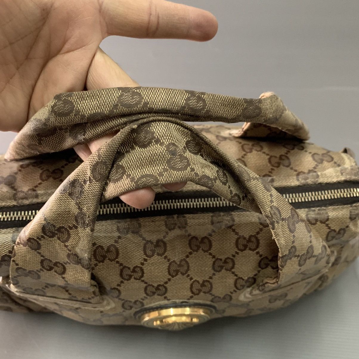 Gucci Gucci Monogram Top Handle Bag Size ONE SIZE - 7 Thumbnail
