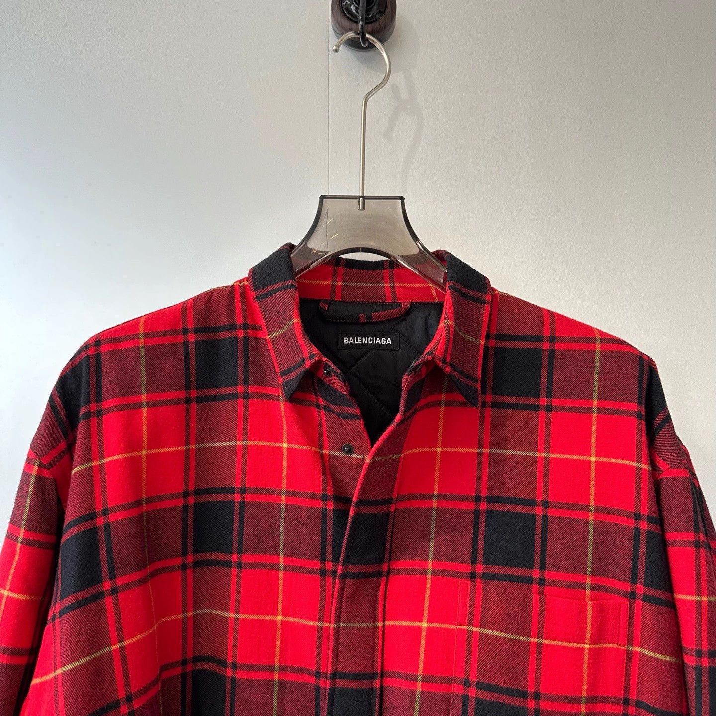 Balenciaga Balenciaga red check puffer jacket size 38 Size US XXS / EU 40 - 3 Thumbnail
