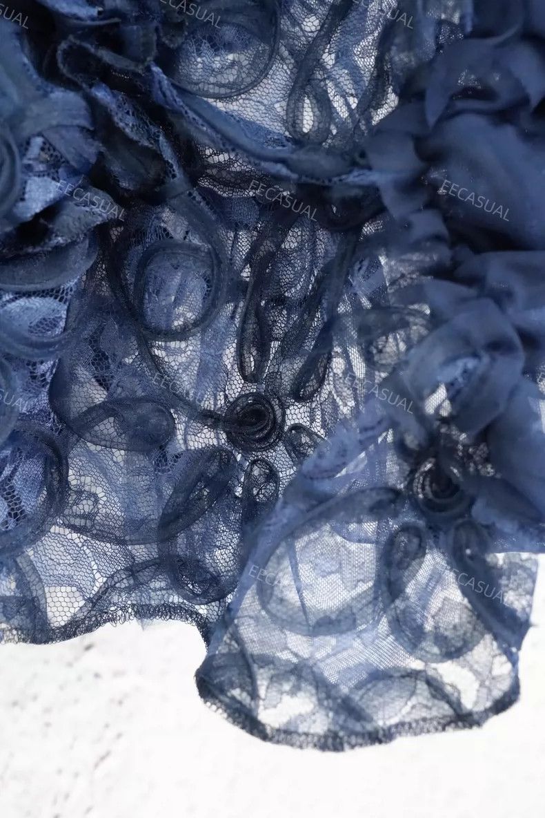 Comme des Garcons Comme Des Garcons Three-dimensional lace tulle flower blou Size M / US 6-8 / IT 42-44 - 8 Thumbnail