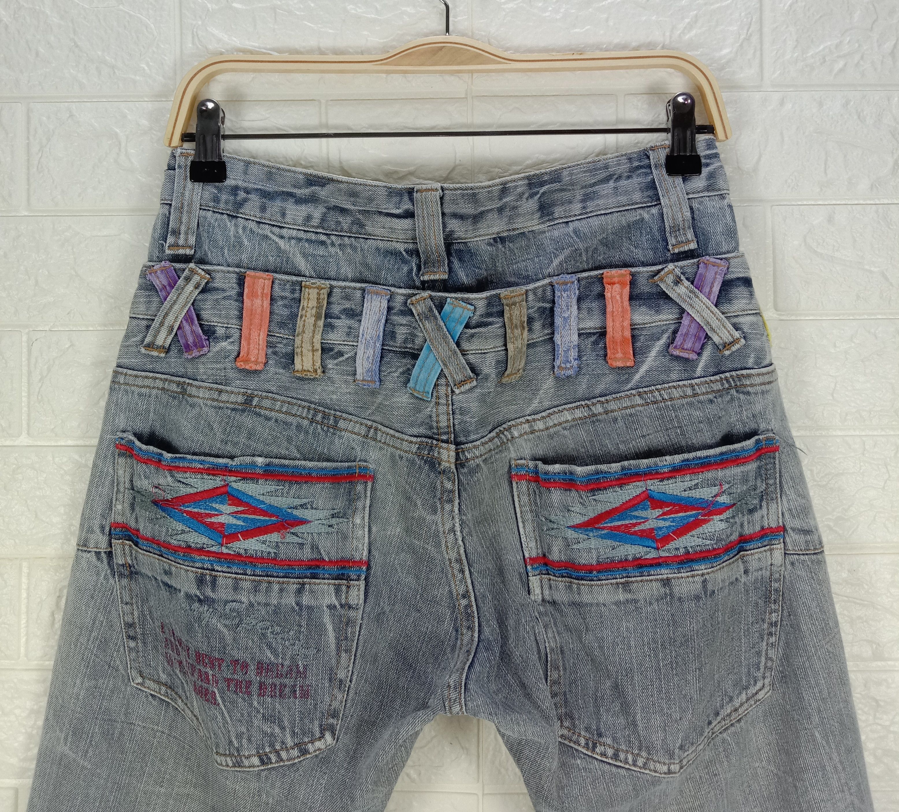 Japanese Brand Vintage Japanese Memory Special Double Waist Jeans Size US 30 / EU 46 - 8 Thumbnail