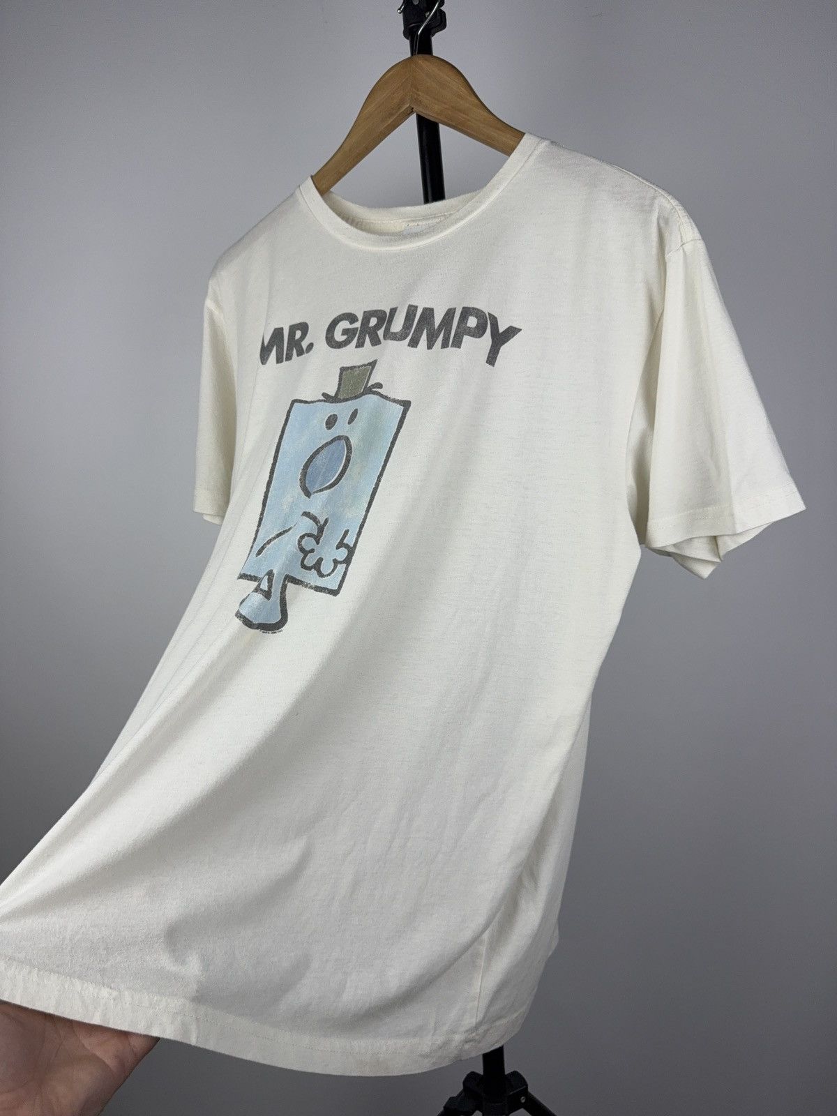 Cartoon Network Vintage 2008 Mr. Grumpy Cartoon Retro Logo Art Tee Shirt Size US L / EU 52-54 / 3 - 4 Thumbnail