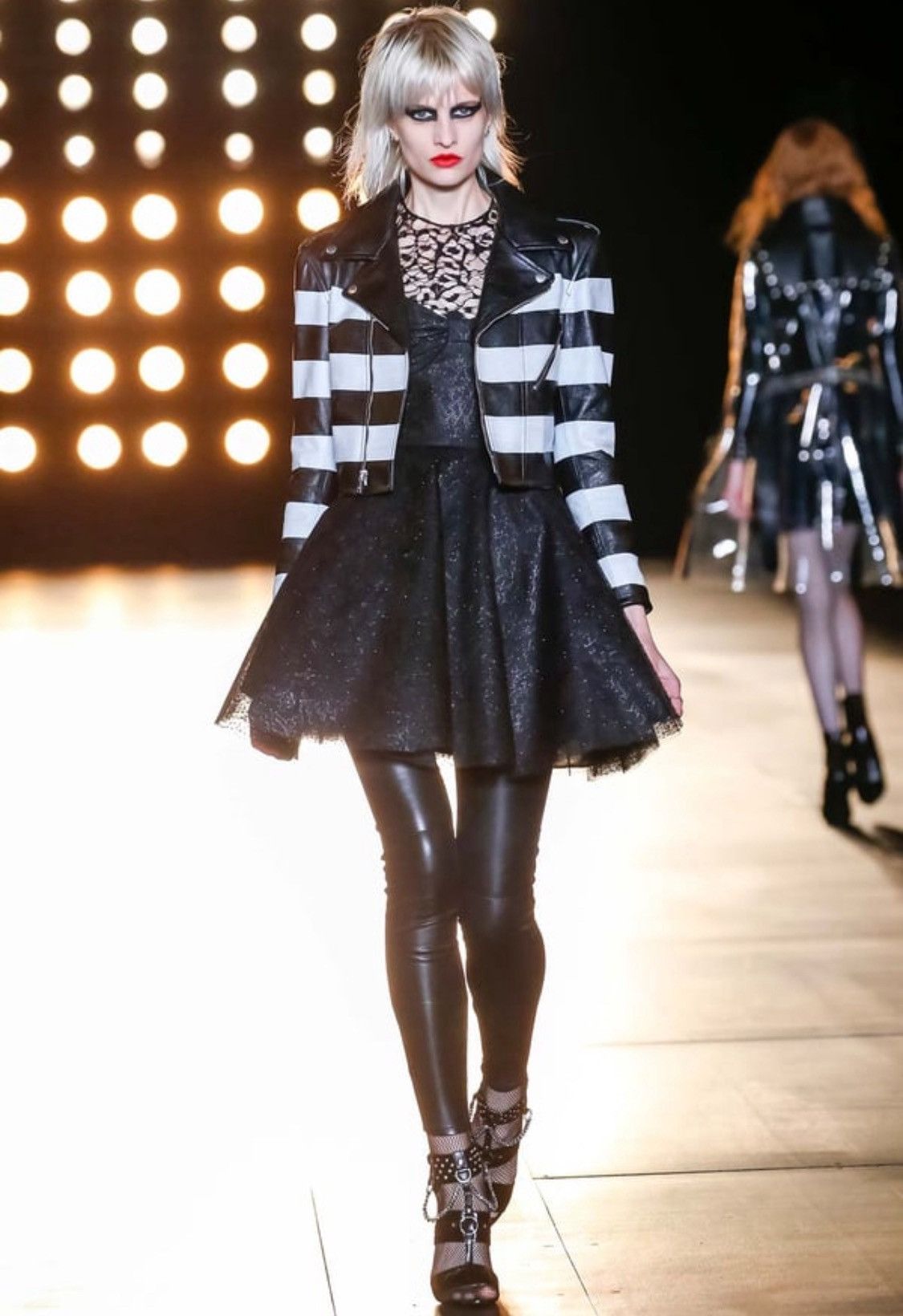Saint Laurent Paris Saint Laurent AW15 runway leather jacket by Hedi Slimane Size XS / US 0-2 / IT 36-38 - 2 Thumbnail