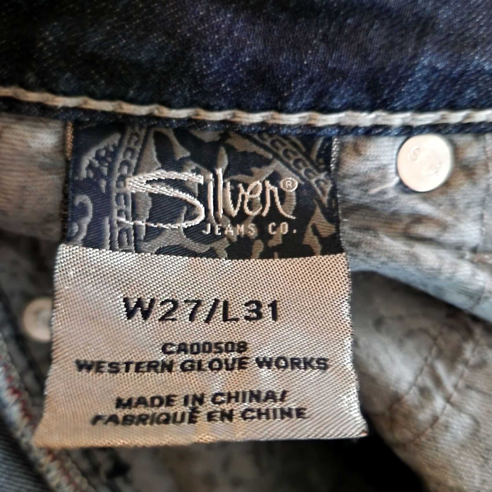 Silver Jeans Co. VINTAGE Silver Jeans Co. Womens Jeans Tuesday Mid Skinny Cotton 27/31 Blue Slim 31in Denim Size 27" / US 4 / IT 40 - 5 Thumbnail