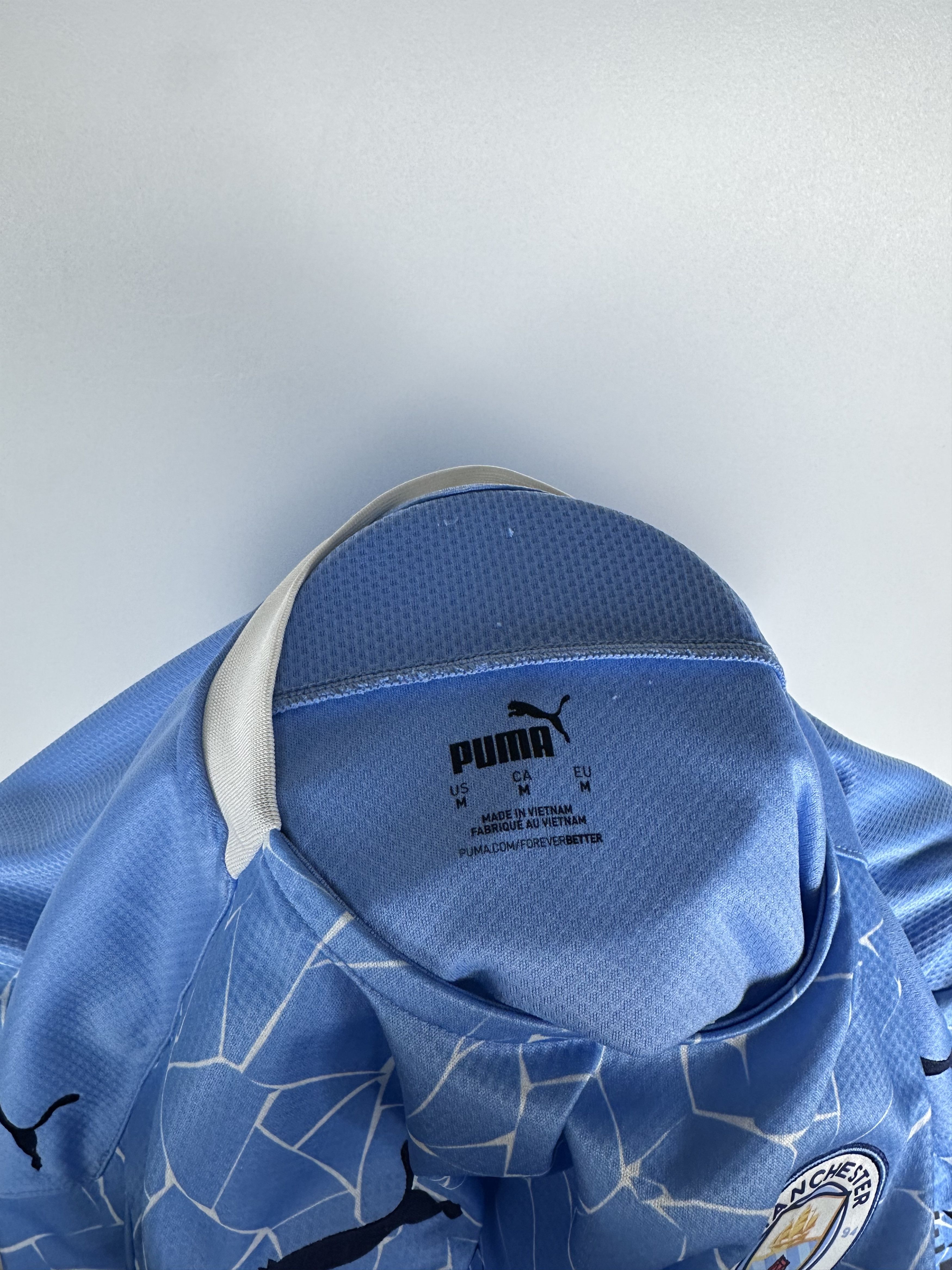 Puma Manchester City 2020 2021 Home Football Shirt Soccer Jersey Size US M / EU 48-50 / 2 - 12 Thumbnail