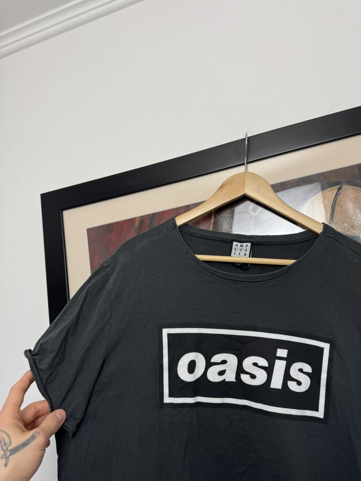 Band Tees OASIS Band T-shirt Classic Logo Boxlogo Rock Hype Washed Size US L / EU 52-54 / 3 - 2 Thumbnail
