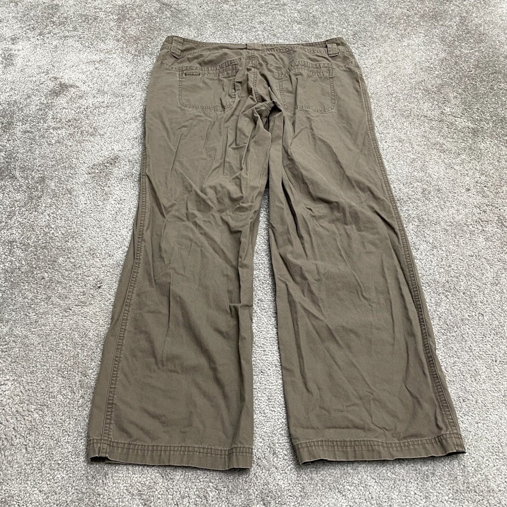 Vintage Columbia Pants Womens 12 Short Brown Straight Leg Cotton Casual Outdoor 35x28 BMI? Size 34" / US 12 / IT 48 - 2 Thumbnail